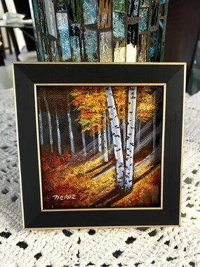 Hand Crafted Art Print -“Birch Trees”